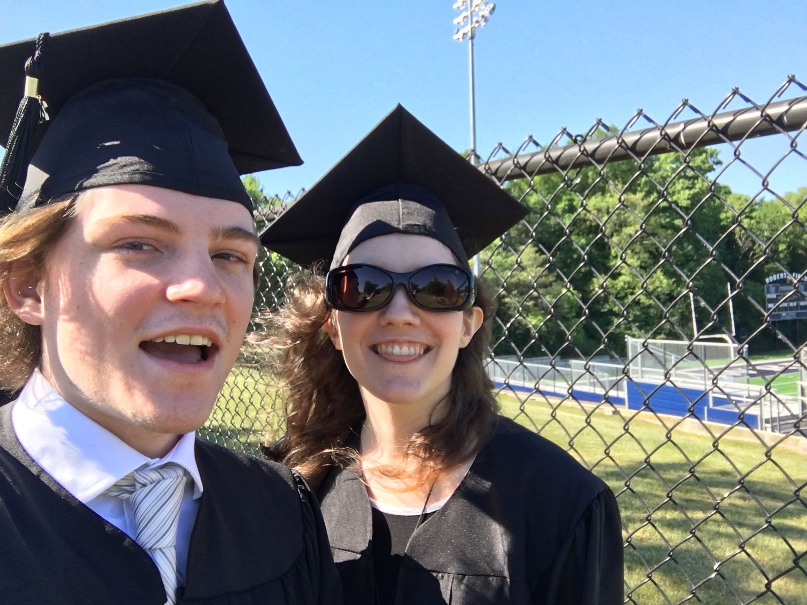 Ian and Nicole at graduation