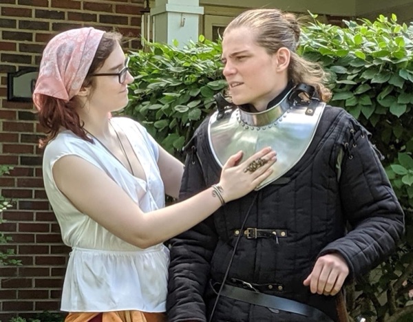 Ian and Nicole in medieval costume